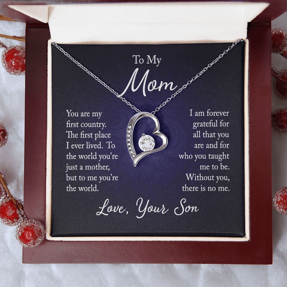 Forever Love Necklace For Mom From Son