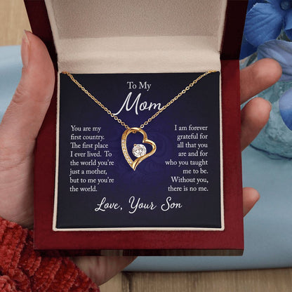 Forever Love Necklace For Mom From Son