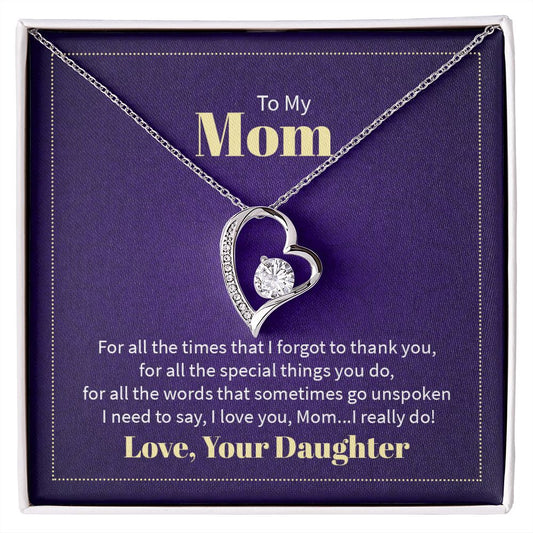 Forever Love Necklace For Mom from Daughter