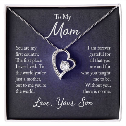 Forever Love Necklace For Mom From Son