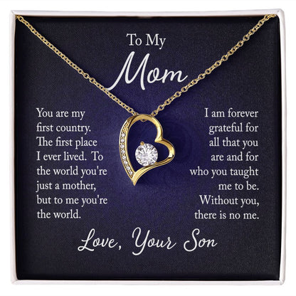 Forever Love Necklace For Mom From Son