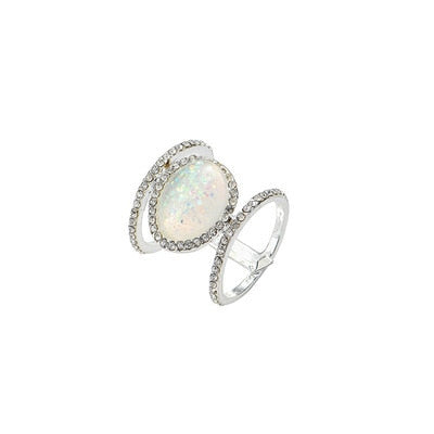 Double Band Moonstone Ring